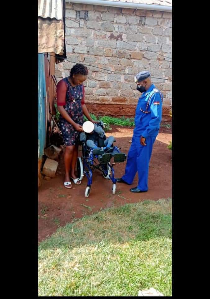 JOY AS KISII POLICE COMANDER GAVE  HOPE TO CHILDREN WITH CEREBRAL PALSY AT AGAPE SPECIAL CENTER